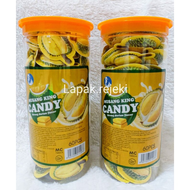 

Permen Durian Musang King isi 60pcs / Permen Durian