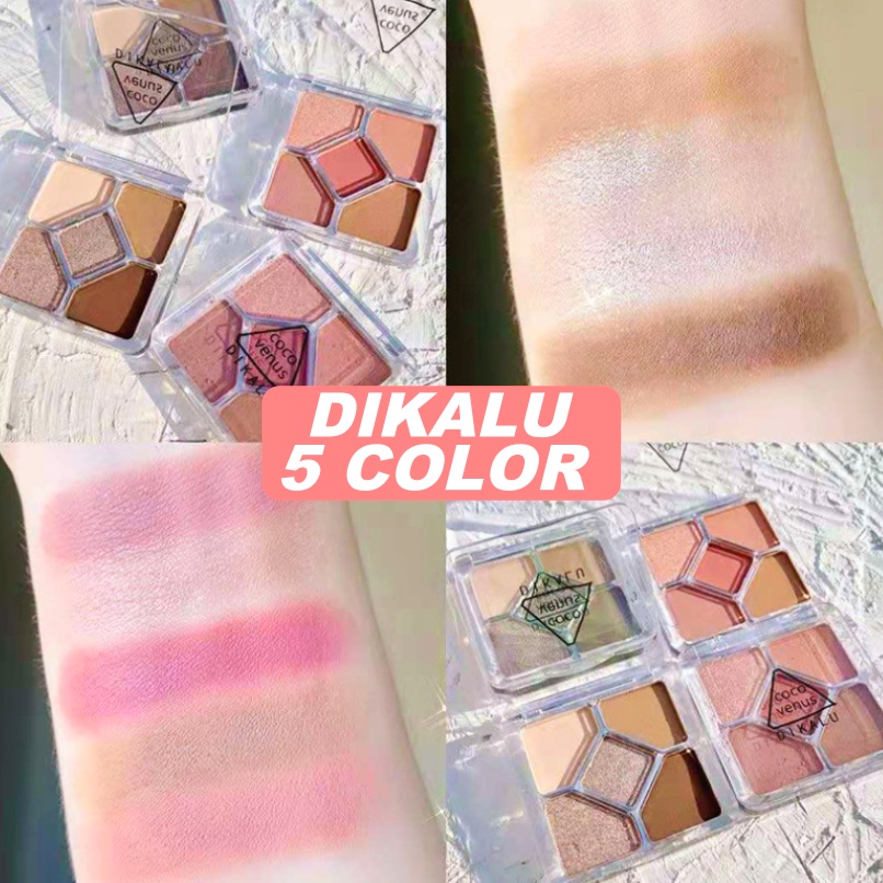 Dikalu Coco Venus Eyeshadow Pallete Waterproof Tahan air  5 Colour XX077