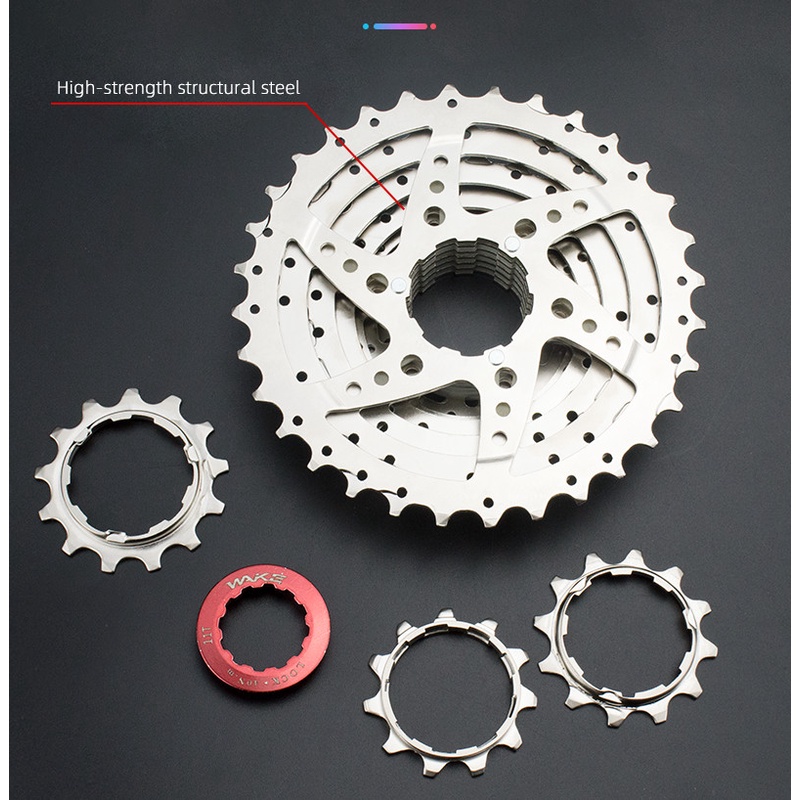 Wake Sprocket 10 Speed 11-28T Gear Cassette Sepeda Lipat MTB Roadbike