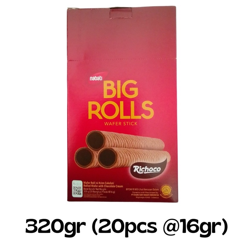 

NABATI BIG ROLL RICHOCO 320 GR ( 20 x 16 GR )