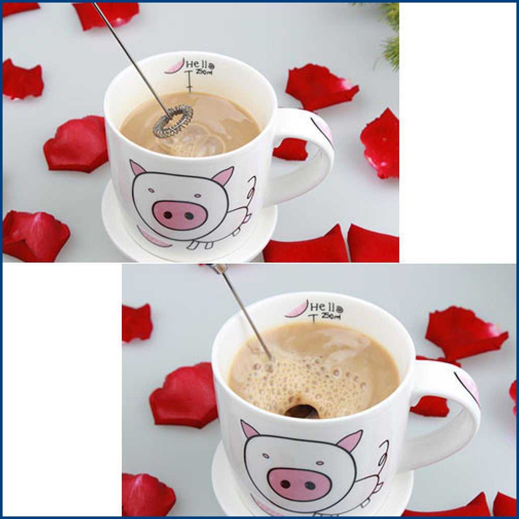 Mini Mixer Electric Pembuih Susu Milk Foamer