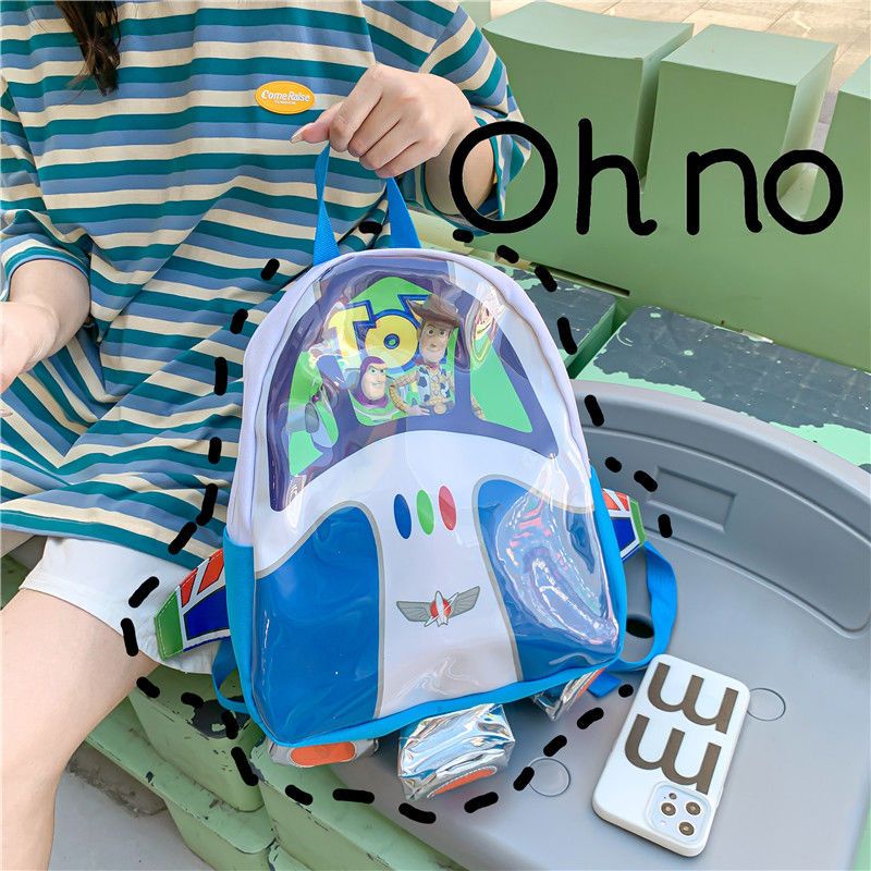 Sera kartun anime Buzz Lightyear ransel lucu Toy Story tas sekolah ransel roket siswa liar baru