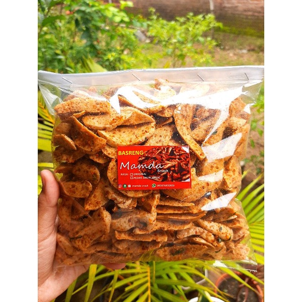 

BASRENG VIRAL PEDAS DAUN JERUK DAN ORIGINAL BY MAMDA SNACK 500 Gram dan 1kg