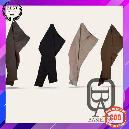 Celana Chino Cole Grey Slimfit Bahan Stretch 02 Original Premium Cotton | Celana Chino Pria | Bahan 