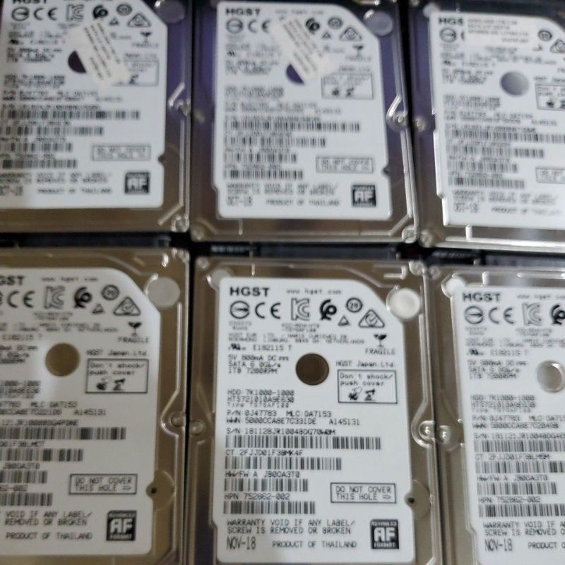 Hardisk SATA laptop 1TB mix