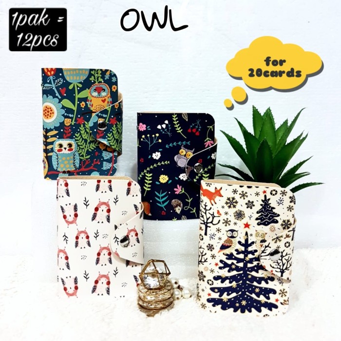 

Tempat kartu card holder bag fashion owl satuan OLS76