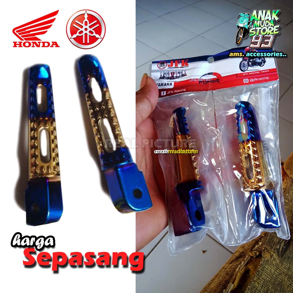 (FSX1) Footstep Belakang Motor Step Boncengan Variasi Dua Warna Twotone Asli Bakar Beat Fi Beat New 