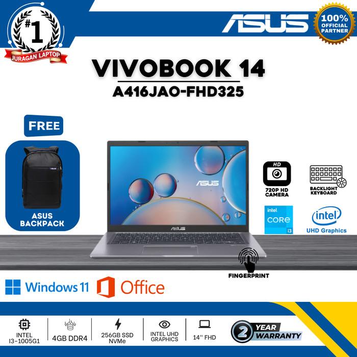 Laptop Asus Vivobook 14 A416Jao-Fhd325 I3-1005G1 4Gb 256Gb 14" W11+Ohs