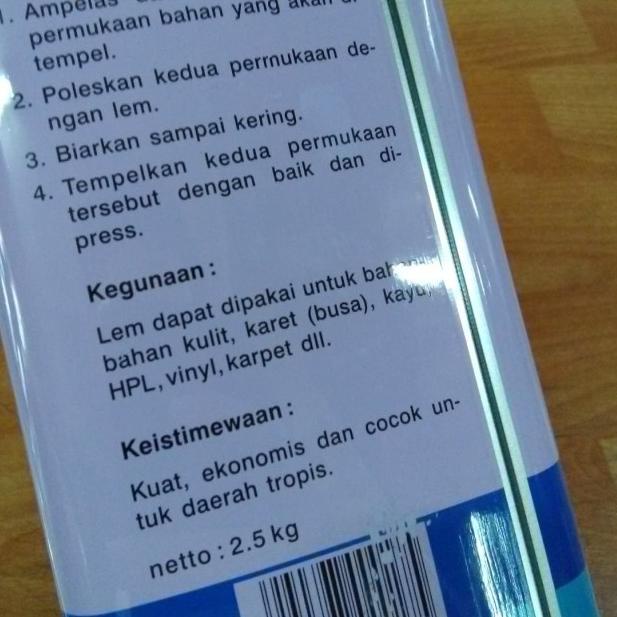 

LEM KUNING SERBAGUNA FOX BIRU 1 GALON (ISI NETTO 2.5KG 2.5 KG)