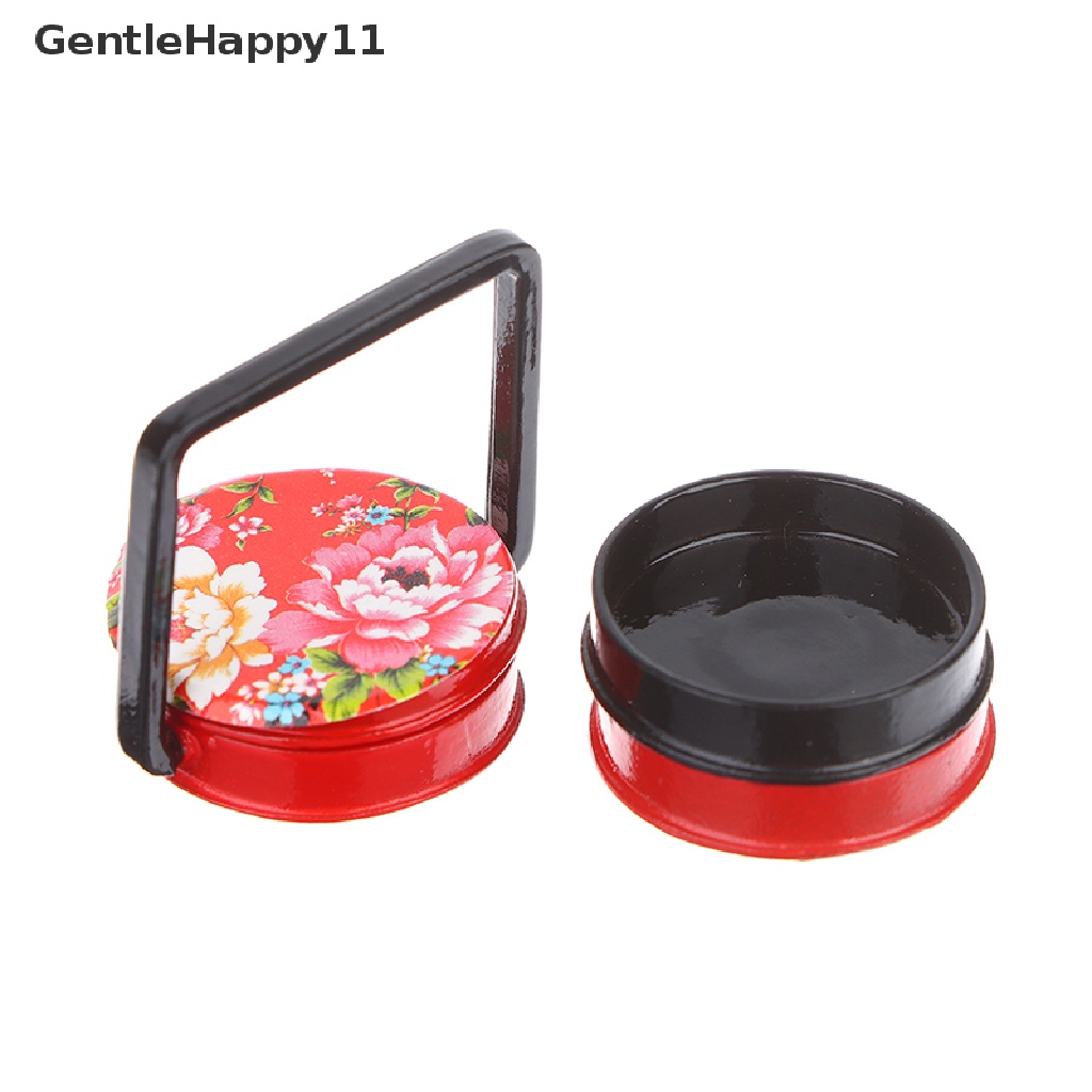 Gentlehappy 1:12rumah Boneka Keranjang Makanan Mini Alloy Lunch Box Snack Box Kotak Makanan Decor Mainan id