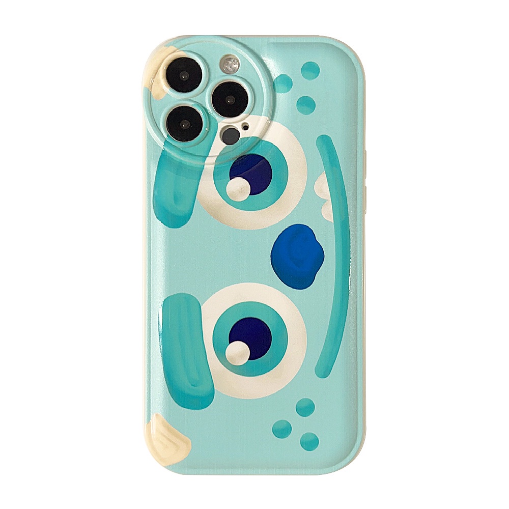 Soft Case Silikon Motif Kartun Monster Biru Untuk Iphone 14 7 8 Se 2020 7 + 8PLUS XS XR 11 12 13 PRO MAX