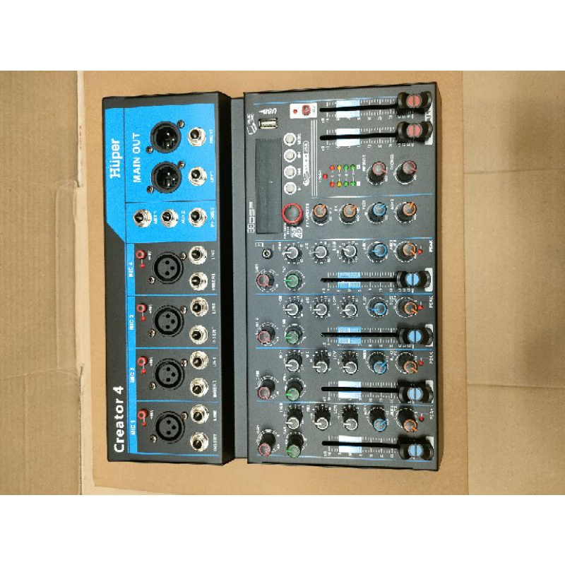 MIXER AUDIO HUPER CREATOR 4 4 CHANNEL USB BLUETOOTH ORIGINAL