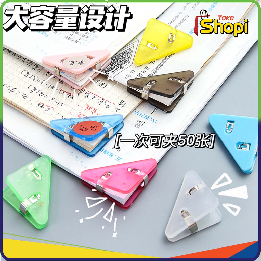 

♚ ♚Penjepit Kertas Akrilik Penjepit Sudut Kertas Segitiga Acrylic Corner Clamp