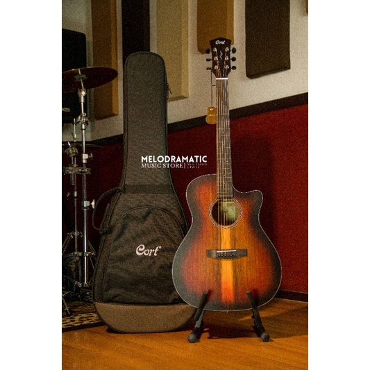 GITAR AKUSTIK FULL SOLID CORT CORE GA ABW OPLB AFRICAN BLACKWOOD