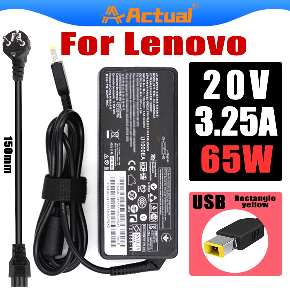 Actual✨CHARGER LAPTOP LENOVO ORIGINAL G400 G400S G405S G500S G40-70 G40-45 G405 G40-80 20V 3.25A USB