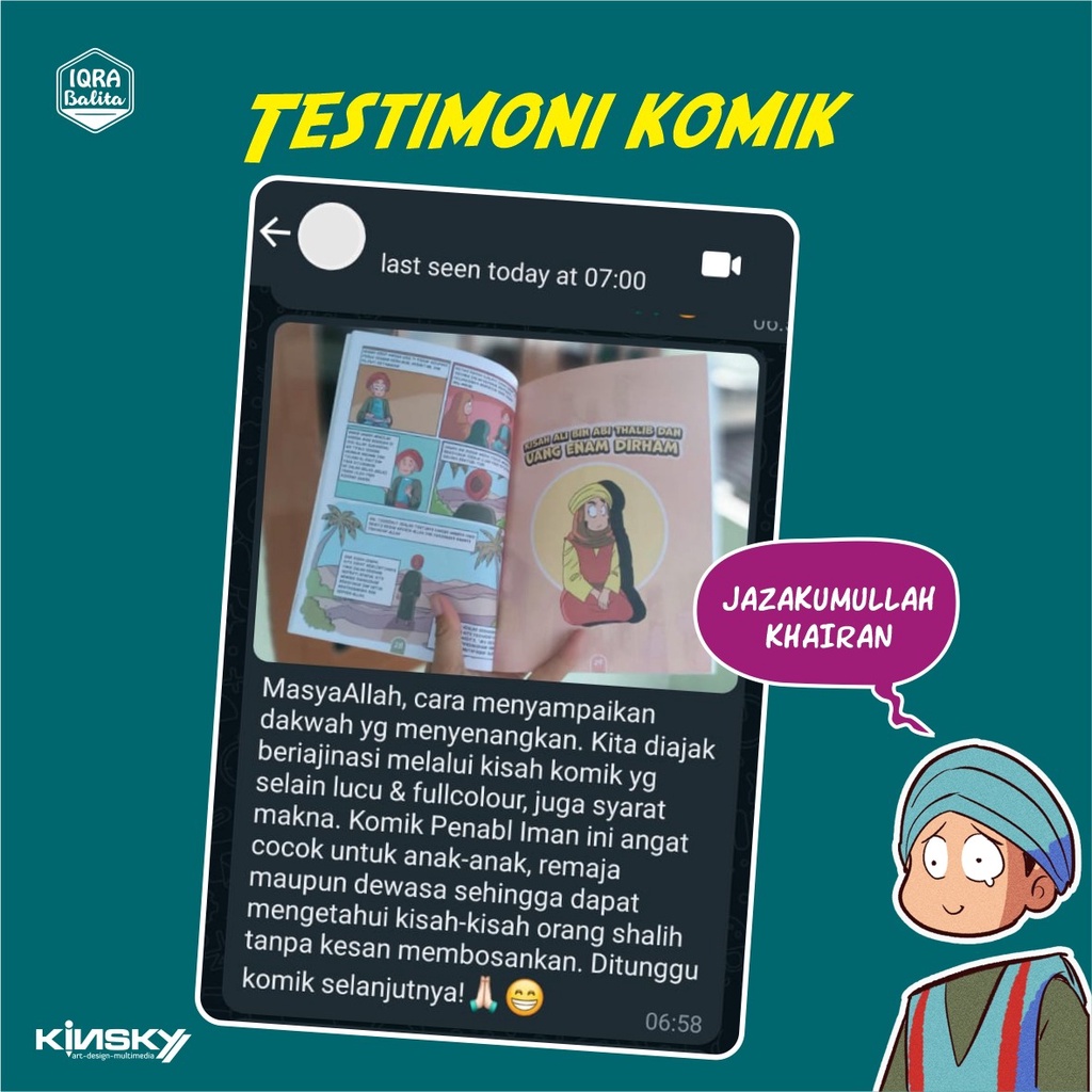 KOMIK KISAH PENEBAL IMAN KINSKY