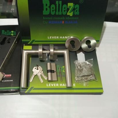 Kunci Pintu Set Lever Handle BELLEZZA HRES 858.02 US32D - HRE 61.41