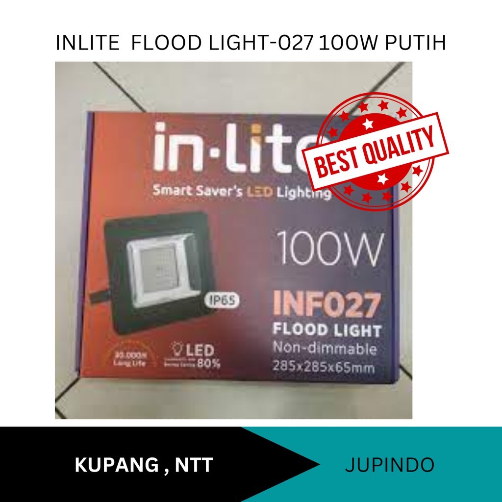 INLITE  FLOOD LIGHT-027 100W PUTIH - inlite  - inlite led