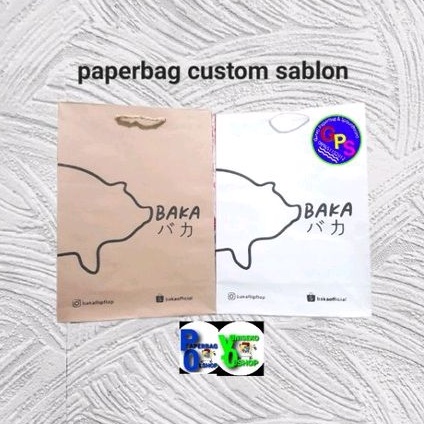 

paperbag custom sablon baka