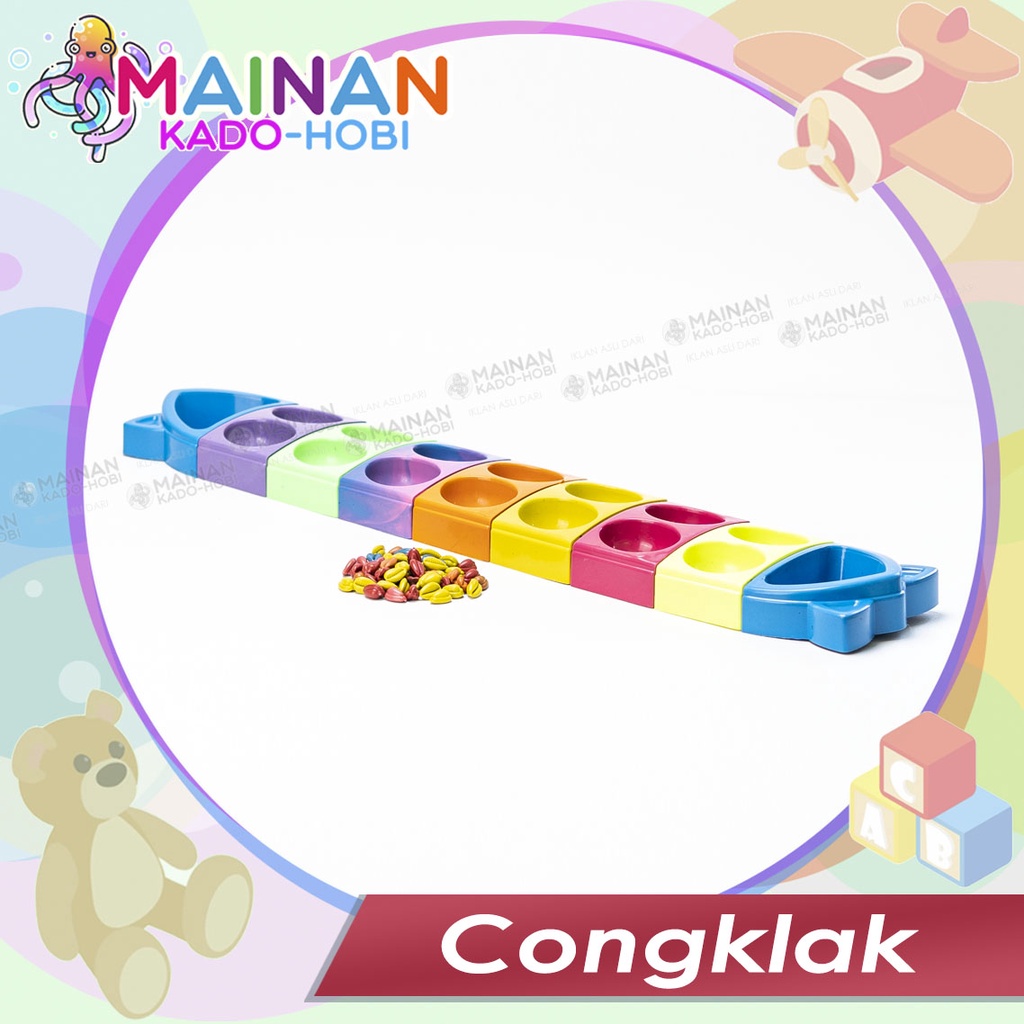 MAINAN ANAK TRADISIONAL CONGKLAK FULL COLOUR