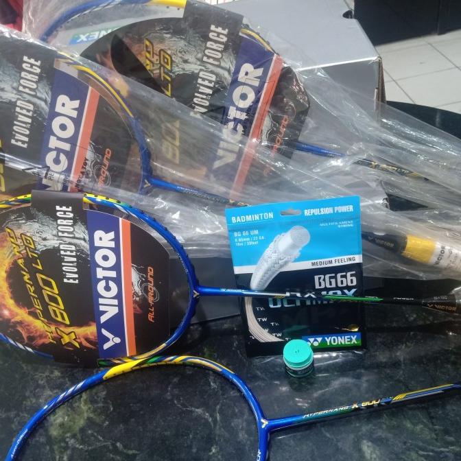 raket victor original Hypernano X 800 LTDsenar ultimax +grip