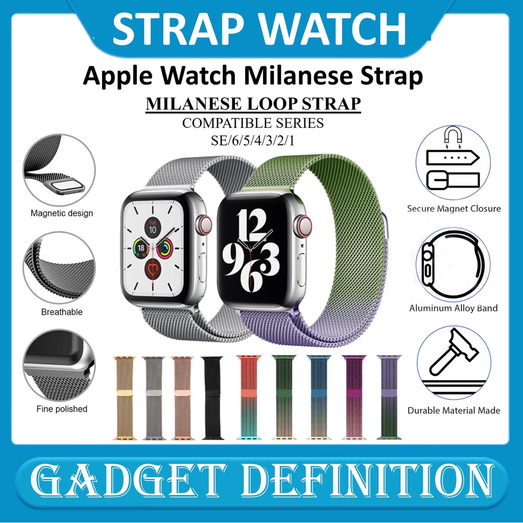 New Milanese Apple Strap Watch- for apple watch series 1 2 3 4 5 6 / Tali Jam baja Strap Smart Watch