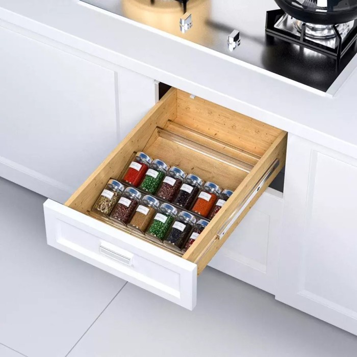 ORGANIZER BUMBU DAPUR SERBAGUNA AKRILIK - RAK KITCHEN SPICE ACRYLIC