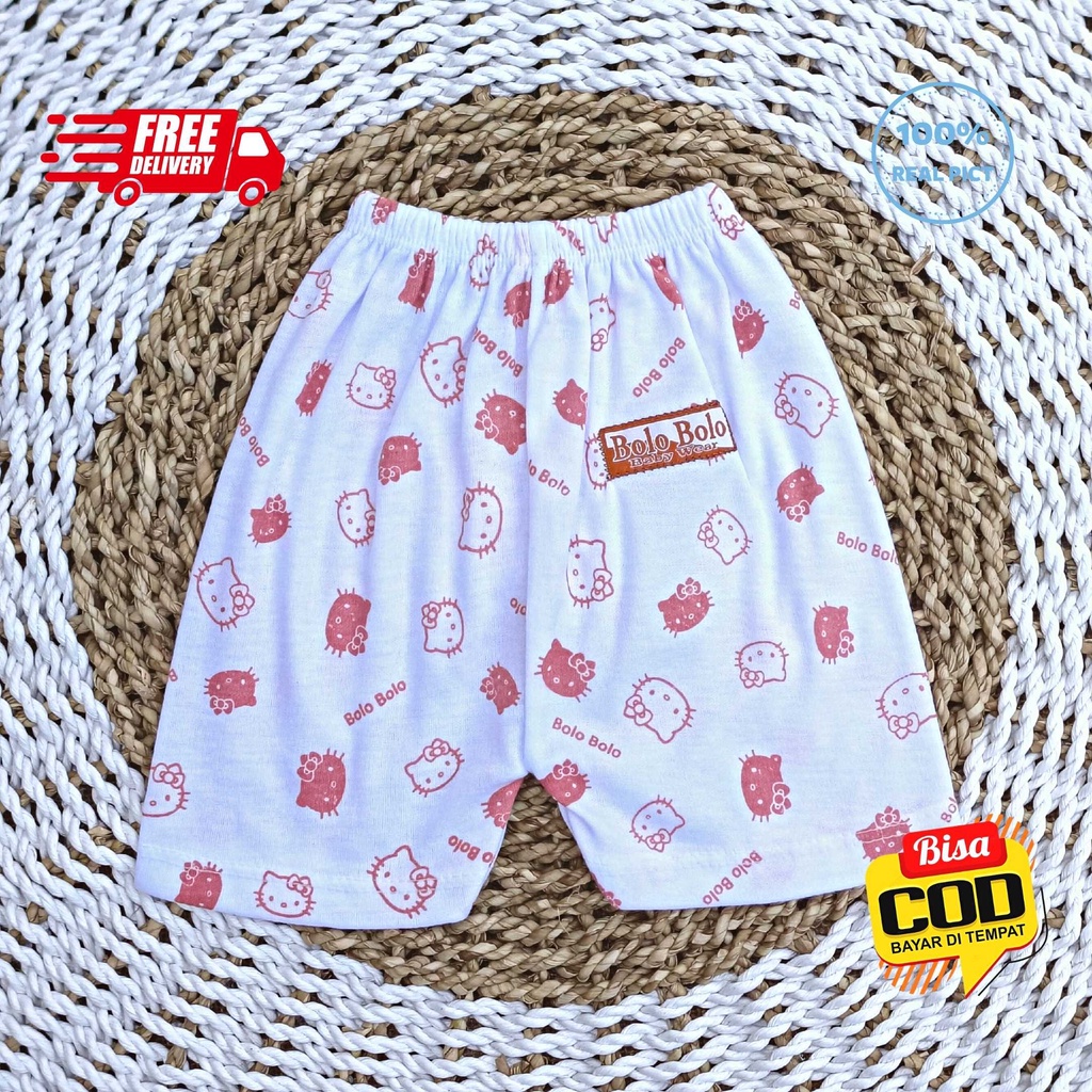 SALE 7.7 Serian Dusty - 3 pcs Celana Pendek Bayi Baru Lahir 0 - 3 Bulan Pink Dusty Series merk SNI Bolo - Bolo