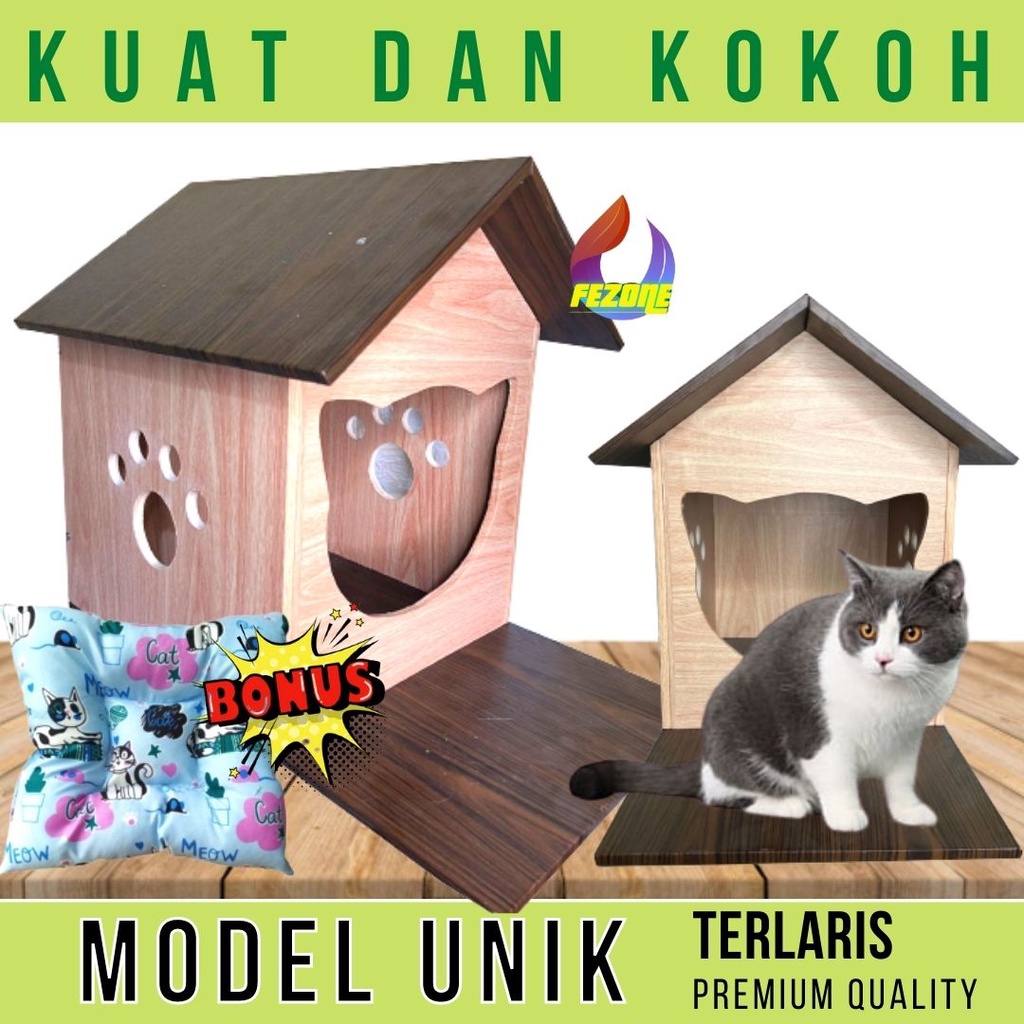 CUSTOM RUMAH KUCING/ ANJING KANDANG HEWAN PREMIUM FEZONE