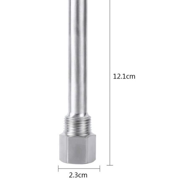Thermowell 1/2 Inch NPT Stainless Steel Pelindung Temperature Sensor