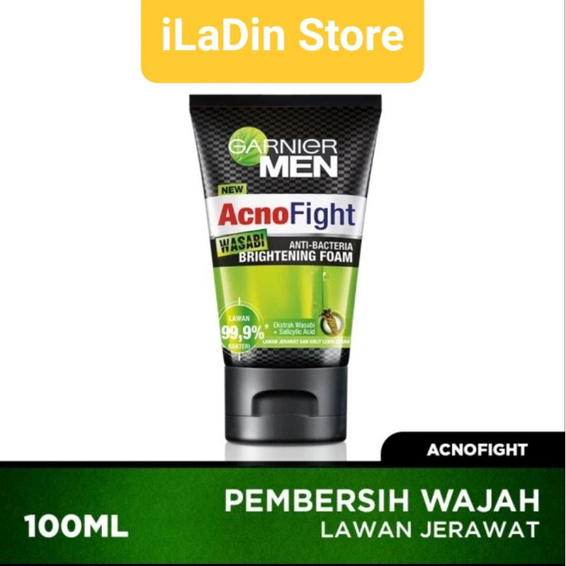 Garnier Men Wasabi Brightening *100 ml* (Lawan Jerawat &amp; Kusam)