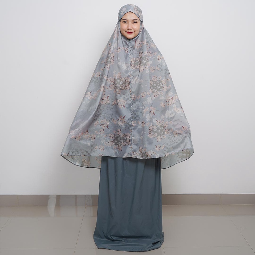 ALIF MUKENA MINI MOTIF PARASUT PREMIUM KOREA TRAVEL - JASMINE IN URBAN CHIC ( MKN-208 )