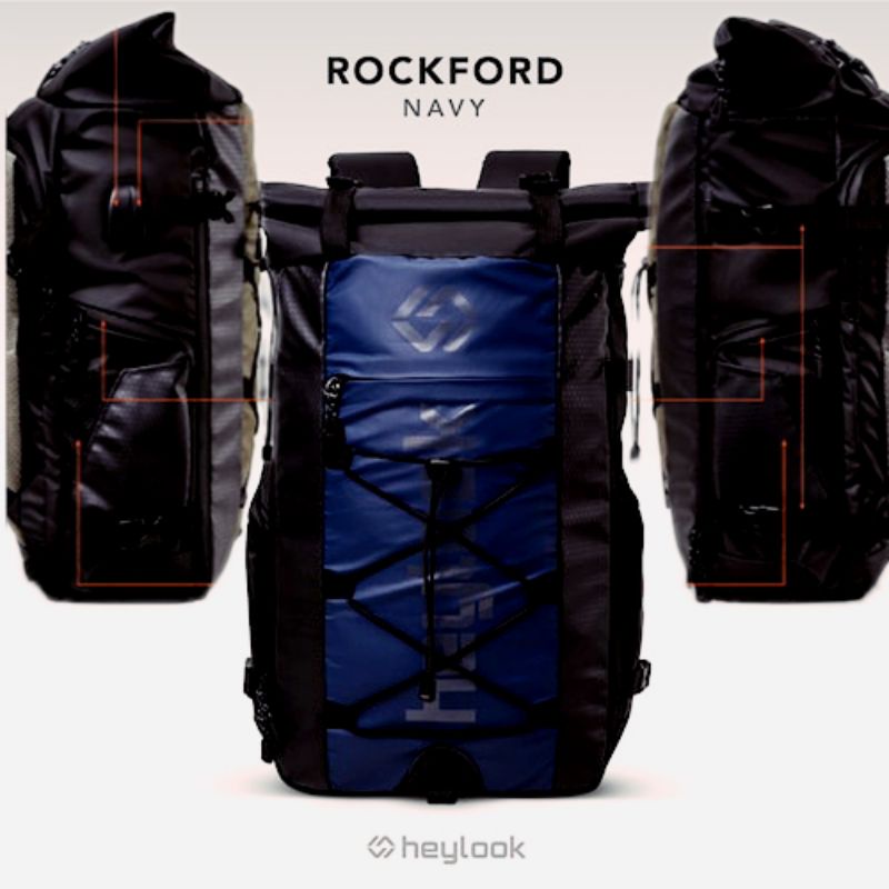 TAS RANSEL PRIA WATERPROOF BACKPACK ROCKFORD TAS OUTDOOR HEYLOOK