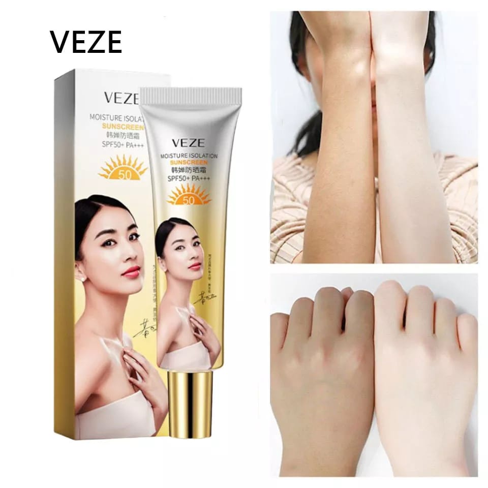 Veze Tabir Surya SPF50+ Krim Pemutih Pelindung Kulit Pelembab Anti Penuaan