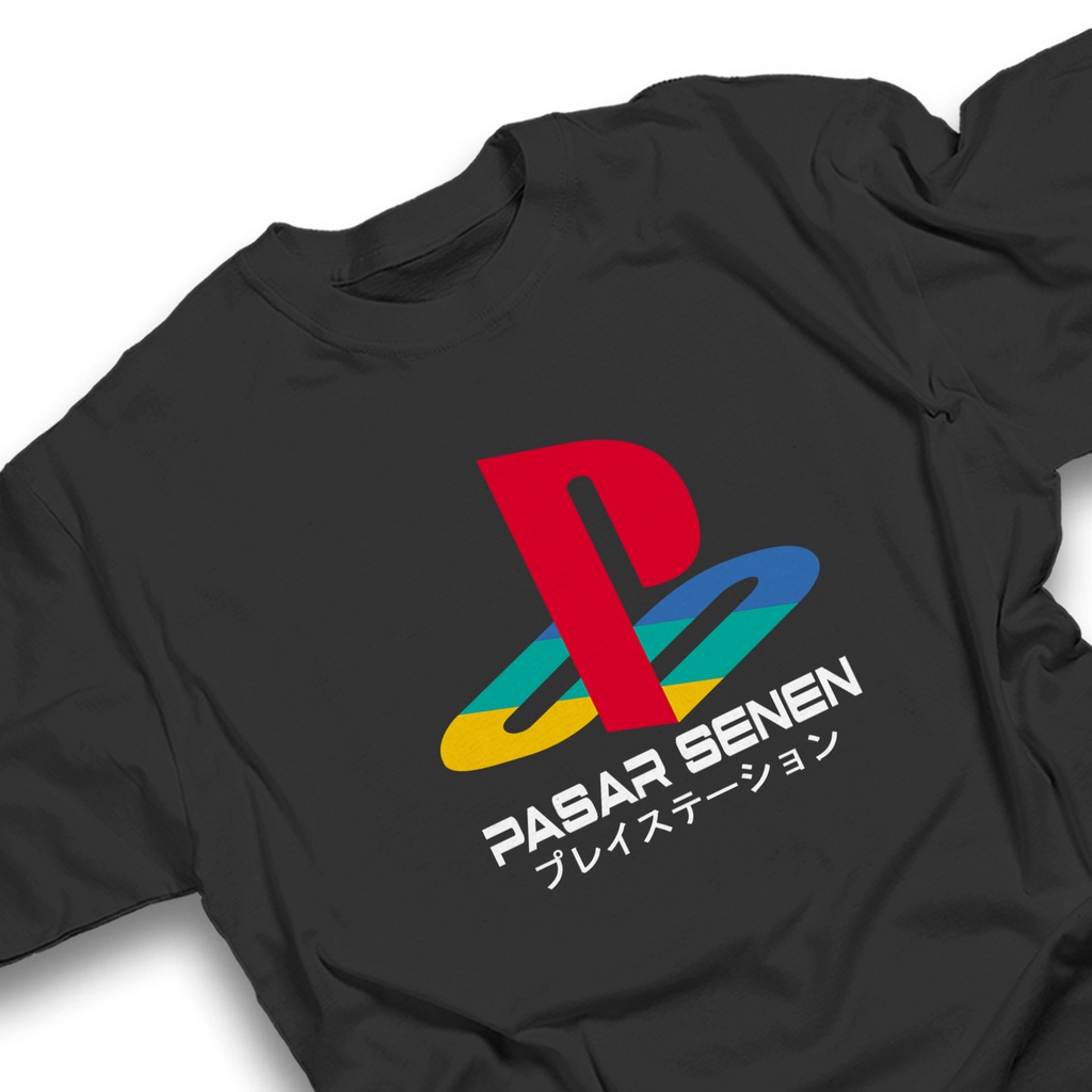 PASAR SENEN PS PARODI kaos polos cotton combed 30s KAOS PARODI KAOS PLESETAN PLAYSTATION