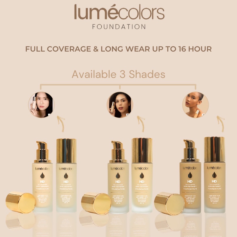 Lumecolors Foundation Lumecolor Foundation Lume Foundation SPF 15 Anti Aging Tahan Oil Control Lumec