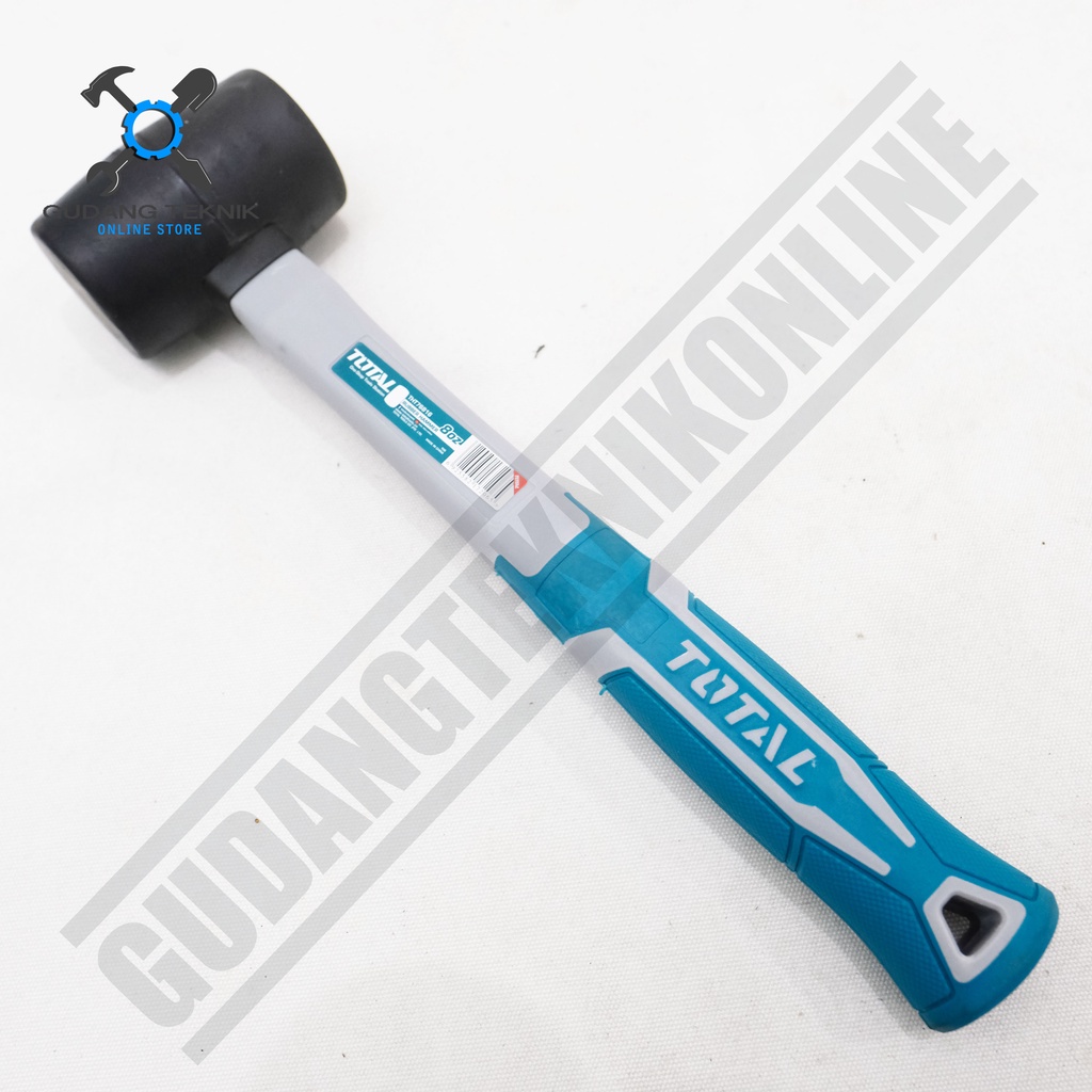 Palu Karet Gagang Fiber 8 Oz 16 Oz THT-76816 THT-761616 TOTAL / Rubber Hammer Palu Karet keramik Granit 8oz 16oz THT 76816 THT 761616 TOTAL