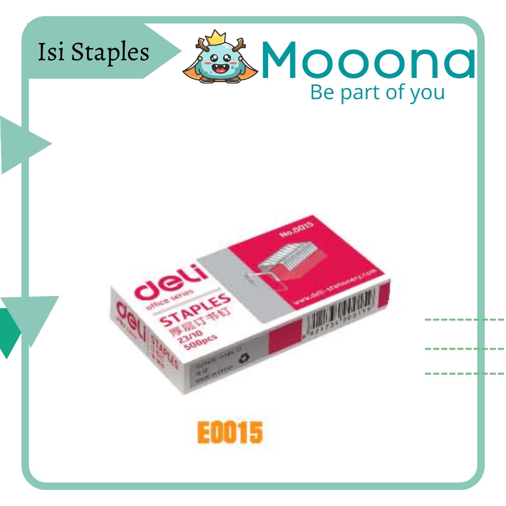 

DELI Isi Ulang Staples Anti karat ujung runcing E0010N