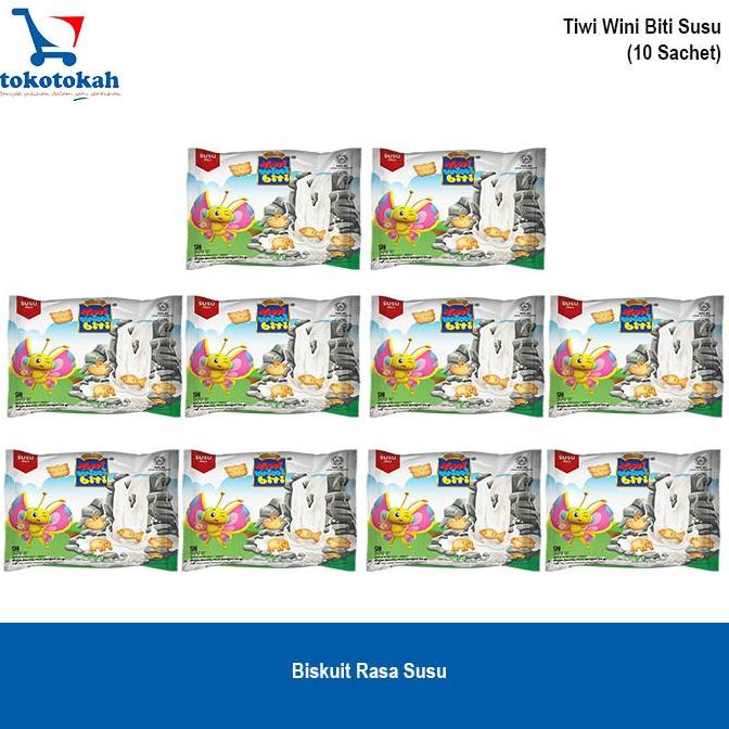 

TINI WINI BITI biskuit anak Susu 20 g bentuk binatang 10 sachet
