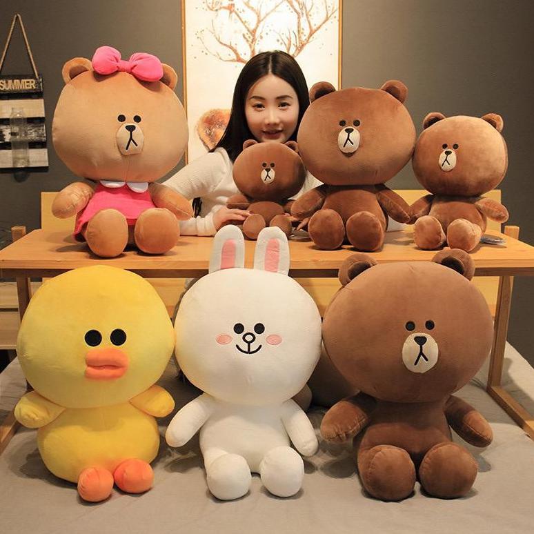 PRODUK- BONEKA LINE ORI BONEKA BROWN BONEKA CONY BONEKA SALLY BONEKA CHOCO 20CM 30CM 45CM HADIAH NAT