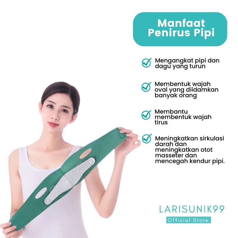 Perawatan Wajah Wanita Kecantikan Penirus Tirus Pipi Slimming Face Lift V Shape Penghilang Double Chin Sabuk Penirus Pipi dan Dagu Tembem V Line Face Slimming Pelangsing Terapi Wajah Mengecilkan Pipi Original Premium