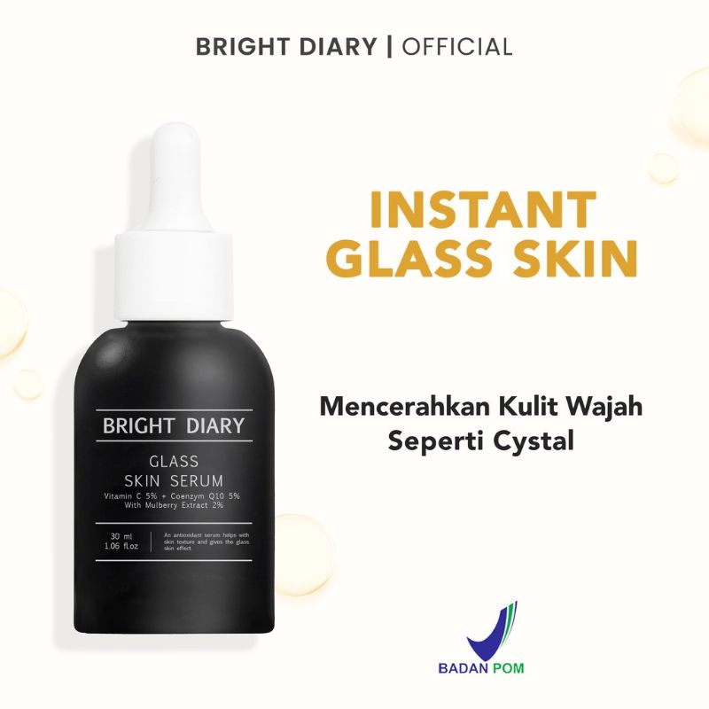 Bright Diary Glass Skin Serum Vitamin C + Coenzym Q10 with Mulberry Extract