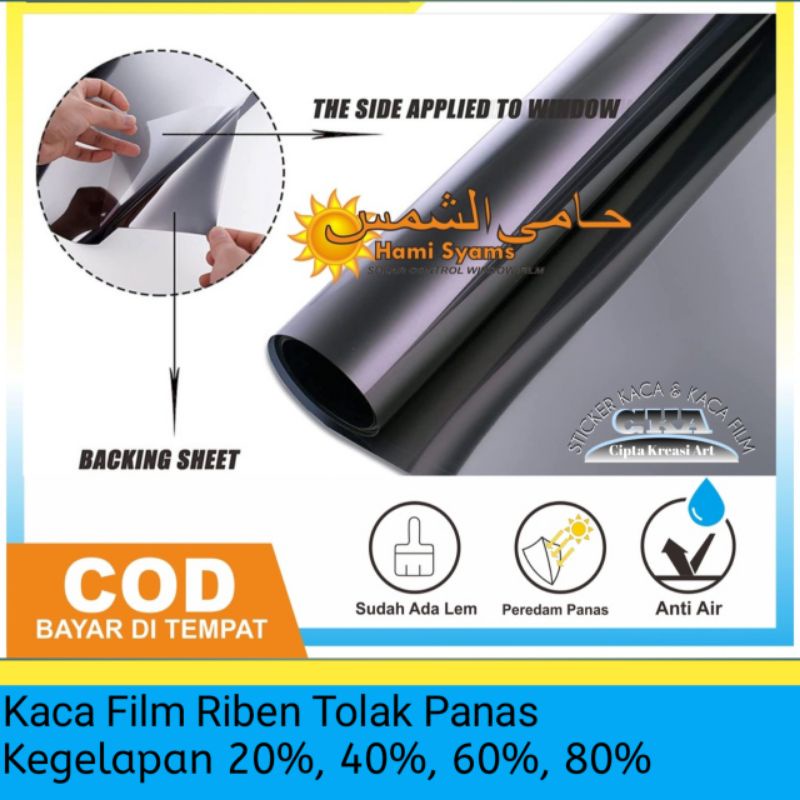 Kaca Film Mobil Kaca Film Jendela Rumah Stiker Kaca Jendela Sticker Riben Hitam