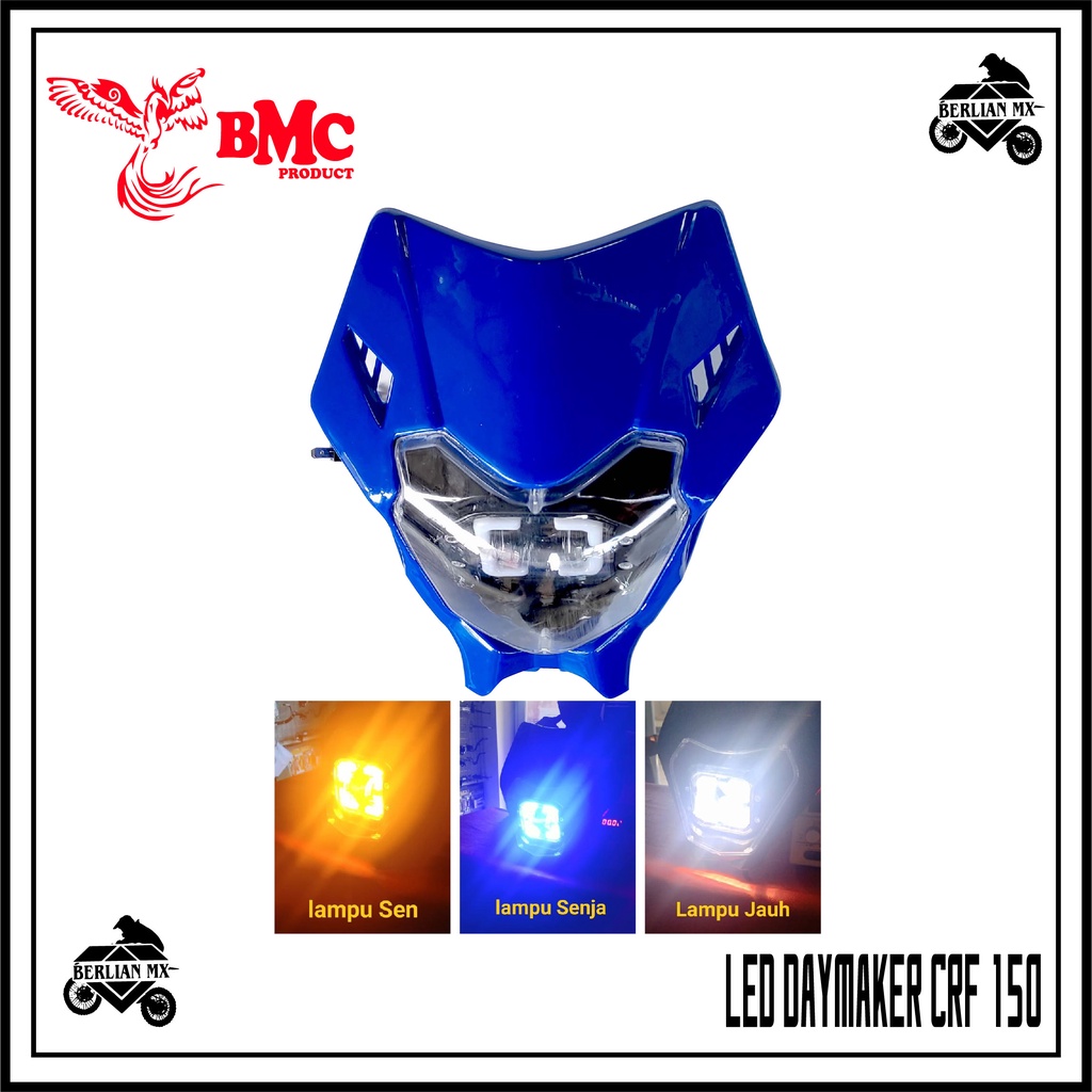 Headlamp reflektor LED DAYMAKER Lampu depan trail CRF 150