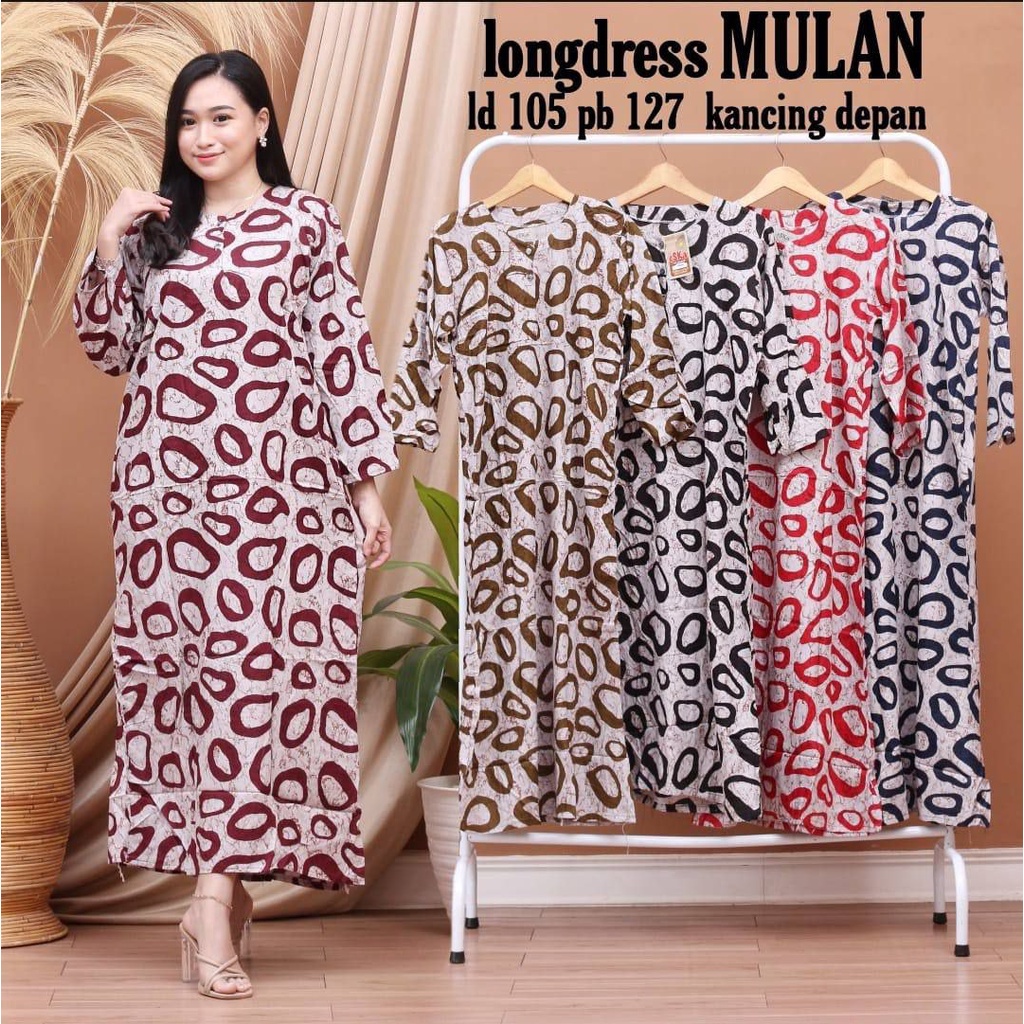 Daster Longdress Panjang Busui Bumil Bahan Rayon Murah Kekinian Semata Kaki