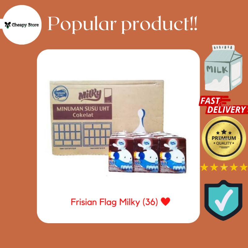 

Frisian Flag Milky 115 ml sedus / kartonan (isi 36pcs) Gosend Palembang