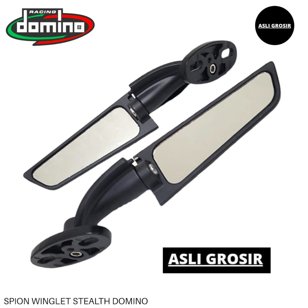 SPION WINGLET DOMINO 1 SET KIRI KANAN MODEL RIZOMA RACING FULL CNC NINJA R15 R25 CBR XMAX DLL