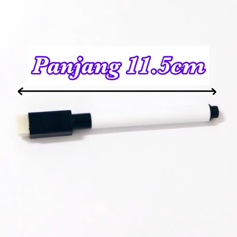 HAPPYTOYS.888 SMALL #A44 WHITEBOARD PEN / SPIDOL PAPAN TULIS ANAK BISA HAPUS / SPIDOL WARNA HITAM /  SPIDOL PENGHAPUS / WIPE AND CLEAN