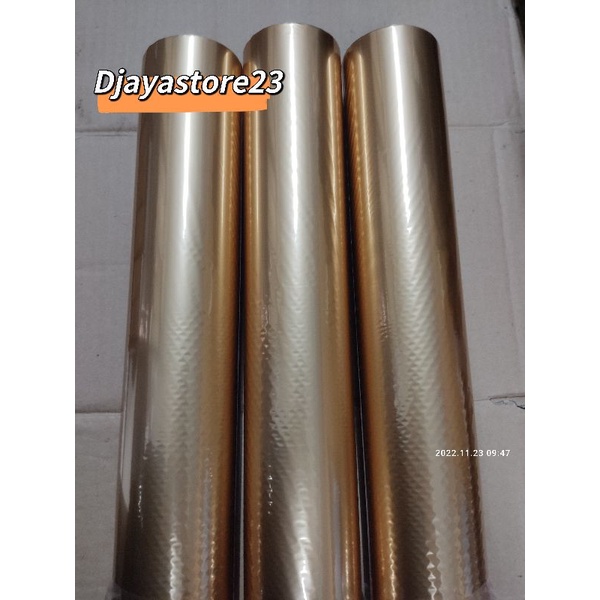 hot stamping foil/kertas foil, poly emboss warna EMAS DOFF SF Y173-3 /1roll 64cm x 120m