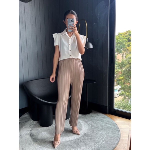 Celana Pensil Plisket BB / pleats pants (015)